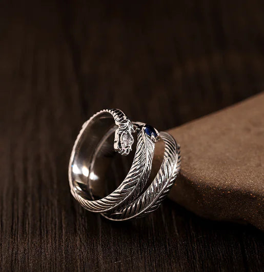 🌿 Anillo de Hoja en Plata de Ley 925 Retro — Naturaleza y Elegancia en una Sola Pieza