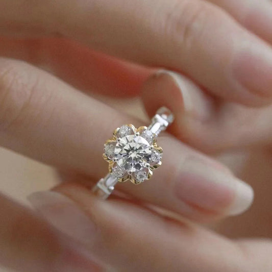 💍 Moissanite Diamond Wedding Ring — Eternal Brilliance and Timeless Elegance