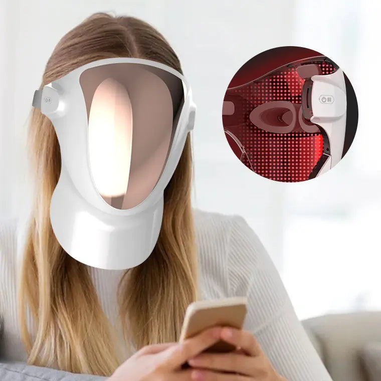 ✨ Máscara Facial LED de Rejuvenecimiento con Fotones — Tecnología Avanzada para una Piel Radiante