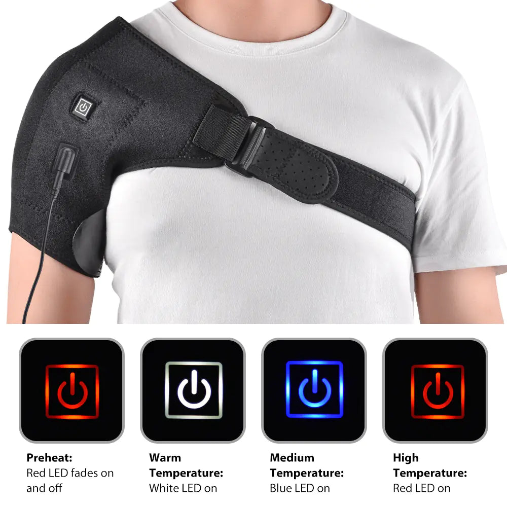 🔥 Adjustable Electric Shoulder Strap with Therapeutic Heat