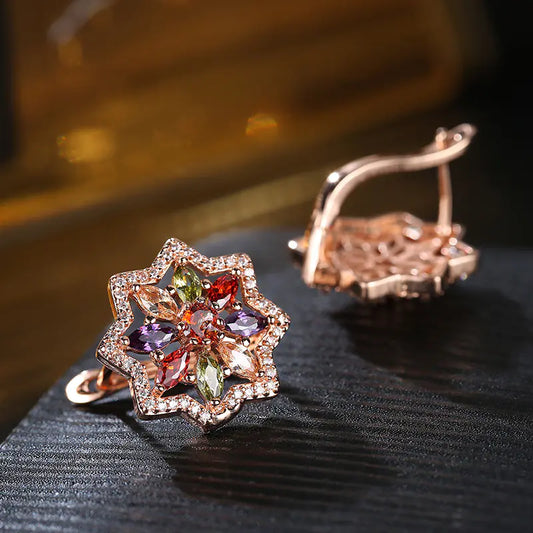 👑 Juego de joyas nupciales de circonita con collar y aretes — Elegancia, brillo y sofisticación para tu gran día