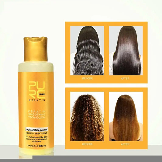 🍌 Tratamiento Proteínico Brasileño con Aroma a Plátano — Hidratación, Reparación y Brillo Intenso