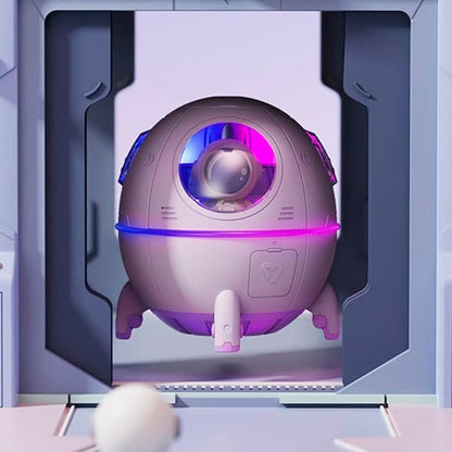 ALBEZON® NEBULUX™ – Humidificador Ultrasónico con Diseño de Nave Espacial | Aire Puro y Luz Ambiental