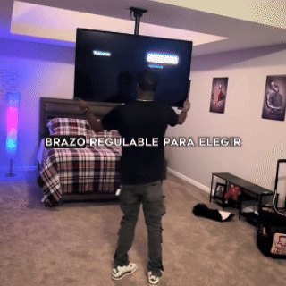 ALBEZON® SKYHOLD™ PRO – Soporte de Techo para TV Ajustable | Seguridad Total y Vista Perfecta