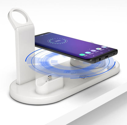 ALBEZON® TRIENERGY™ 3X – Estación de Carga Inteligente para Celular, Reloj y Auriculares | Ordena y Carga Todo