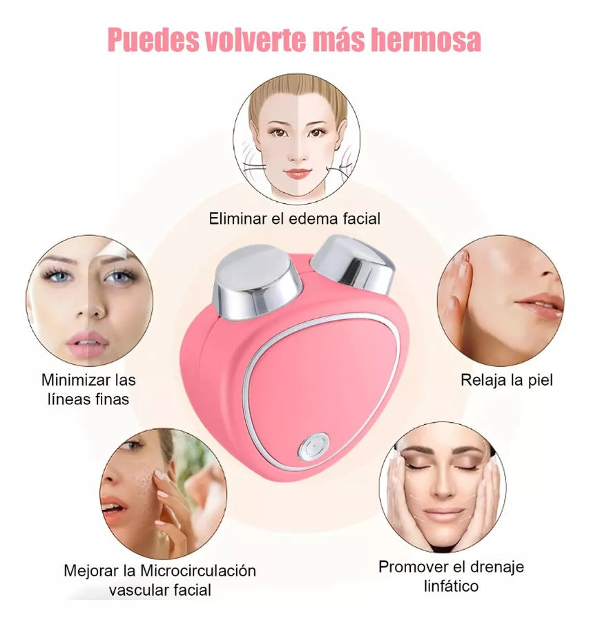 ALBEZON® MICROLIFT™ X – Masajeador Facial de Microcorriente Profesional | Lifting Visible en Casa
