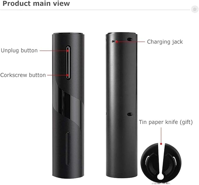 ALBEZON® VINOPULSE™ 4X – Set 4 en 1 Sacacorchos Eléctrico Premium | Abre, Sirve y Disfruta