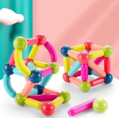 ALBEZON® MAGNIBLOCK™ 26X – Juego de Bloques Magnéticos Educativos (26 Piezas) | Construye, Aprende y Crea