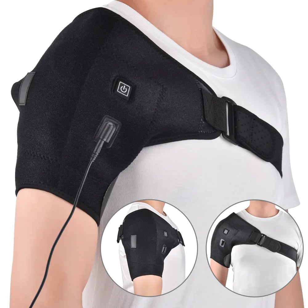 🔥 Adjustable Electric Shoulder Strap with Therapeutic Heat