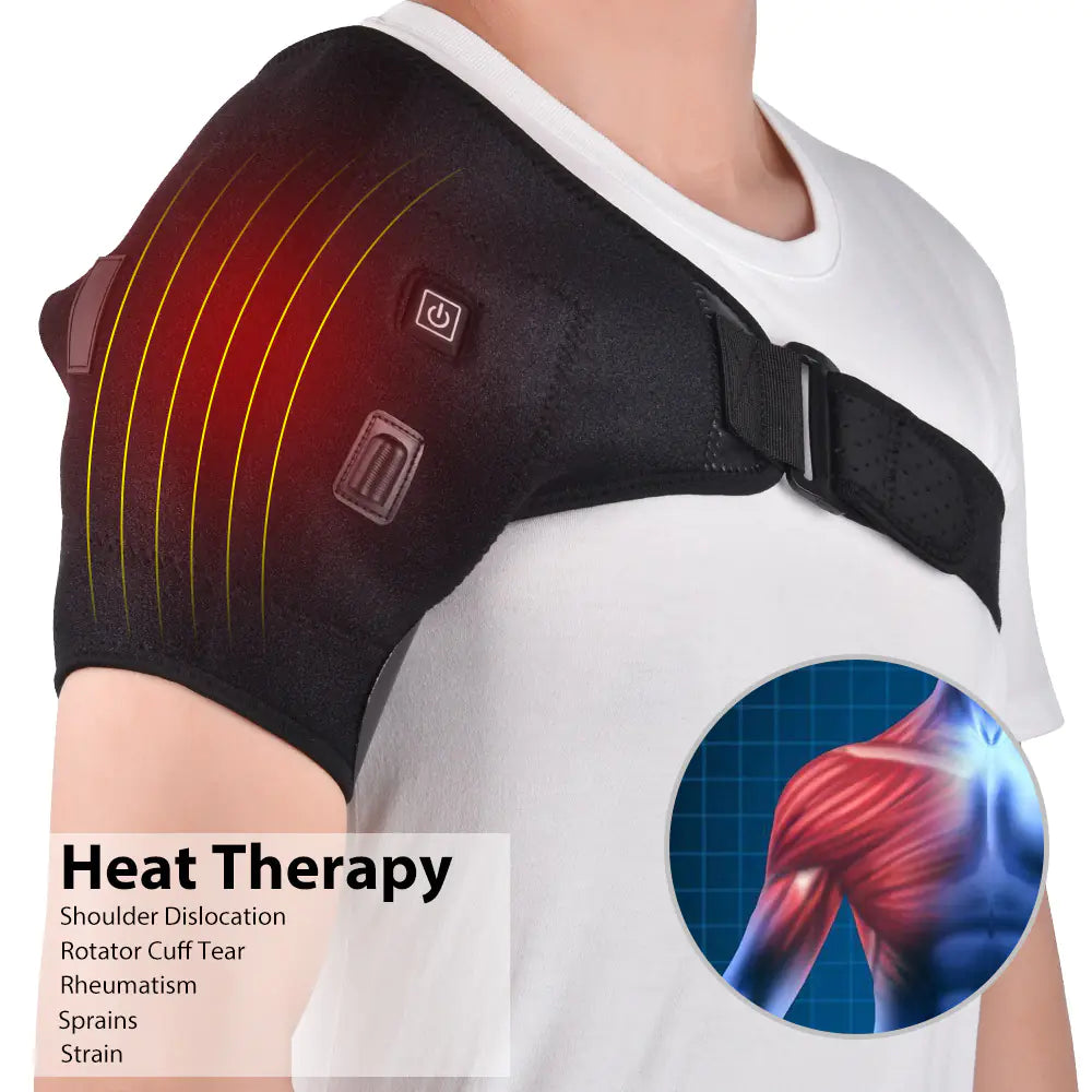 🔥 Adjustable Electric Shoulder Strap with Therapeutic Heat
