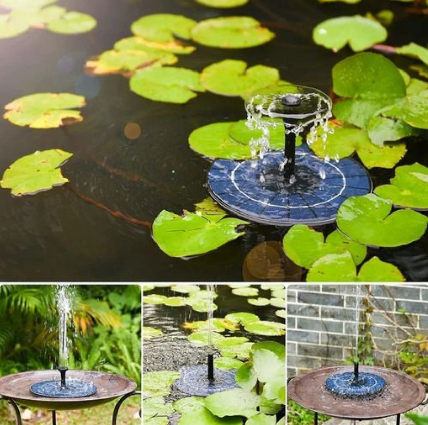 ALBEZON® SOLARIS™ FLOW – Fuente de Agua Solar Decorativa | Energía Natural en Movimiento