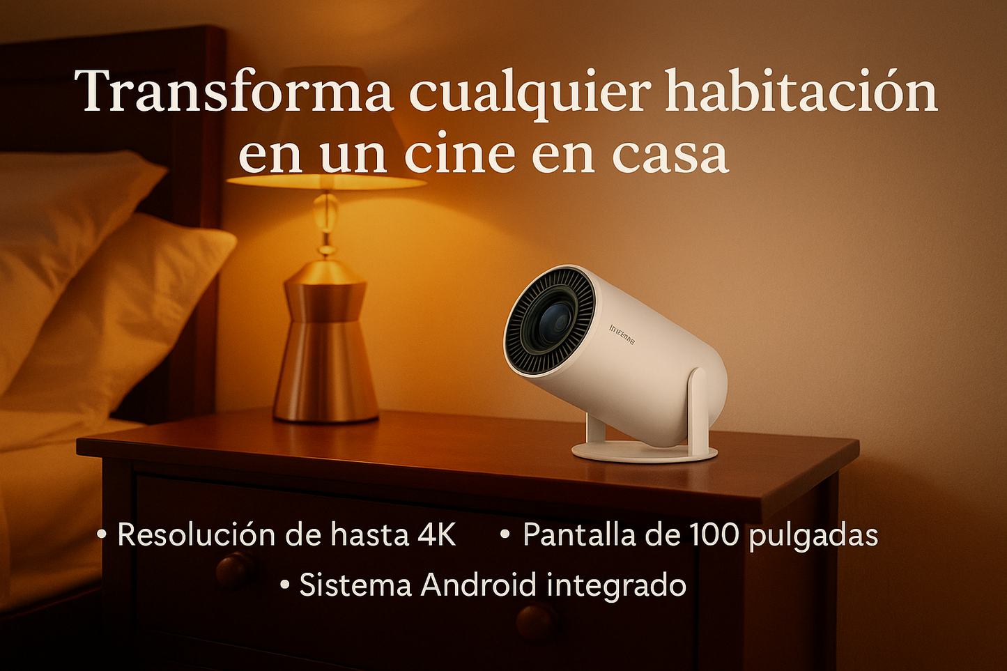 🎬 HY300Pro 4K Portable Projector — Home Cinema Wherever You Want