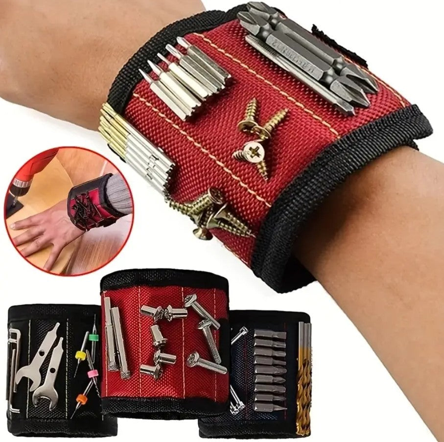 ALBEZON® MAGNIFIX™ WRIST PRO – Pulsera Magnética para Tornillos | Manos Libres, Trabajo Preciso