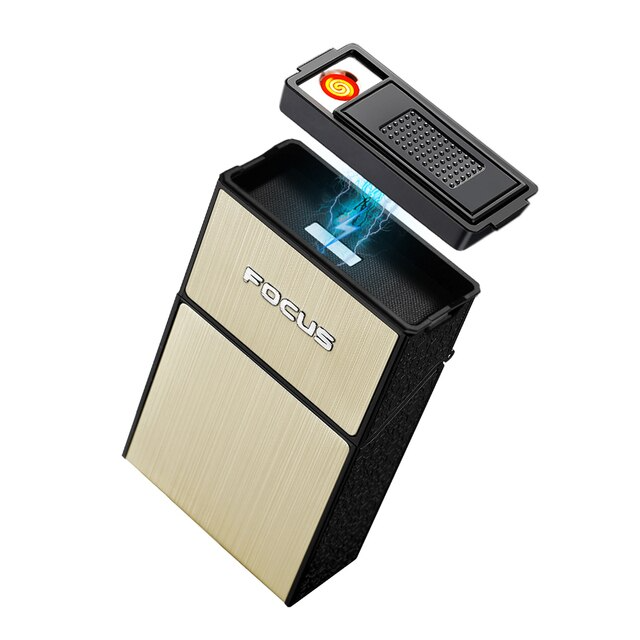 ALBEZON® IGNIX™ CASE PRO – Cigarrera con Encendedor Recargable USB | Estilo y Funcionalidad en un Solo Accesorio