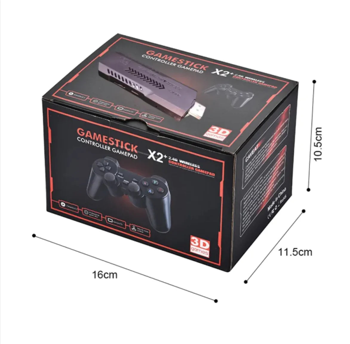 🎮 Compact and Portable Retro Video Game Console — Dual HDMI Plug & Play Controller