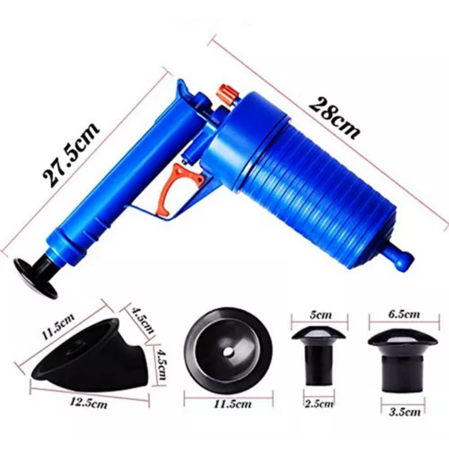 ALBEZON® DRAINFORCE™ – Pistola de Alta Presión para Destapar Caños | Limpieza Potente y Rápida