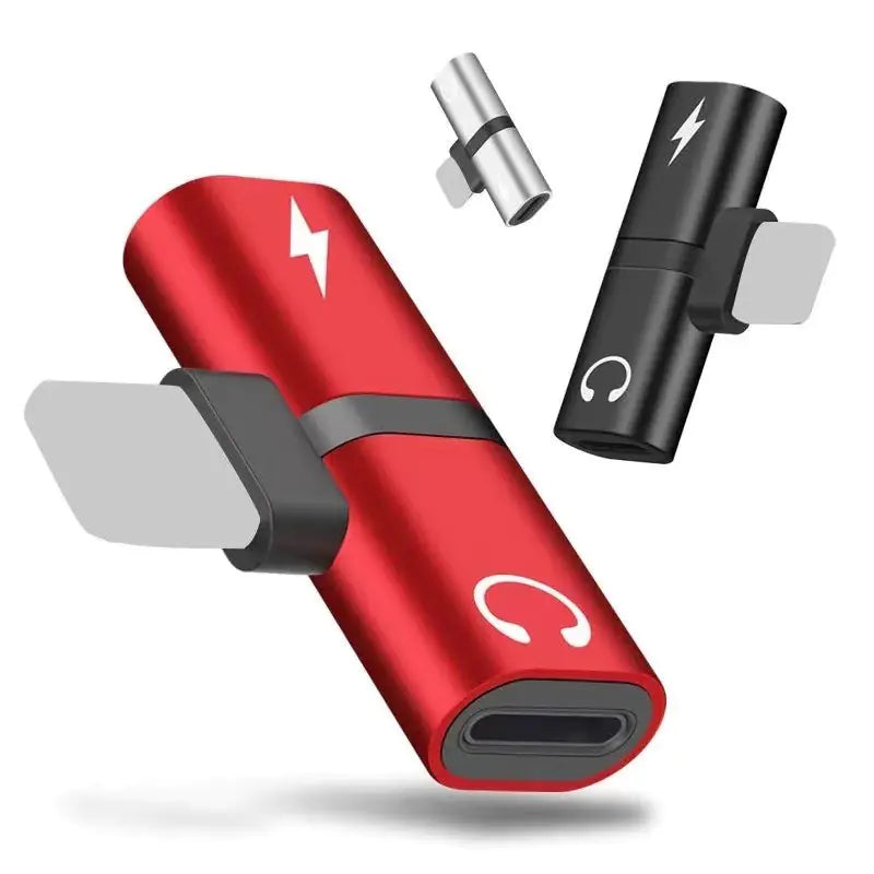 🎧 Adaptador Doble Divisor Key Buckle 2 en 1 — Carga y Audio Simultáneo para Dispositivos Apple