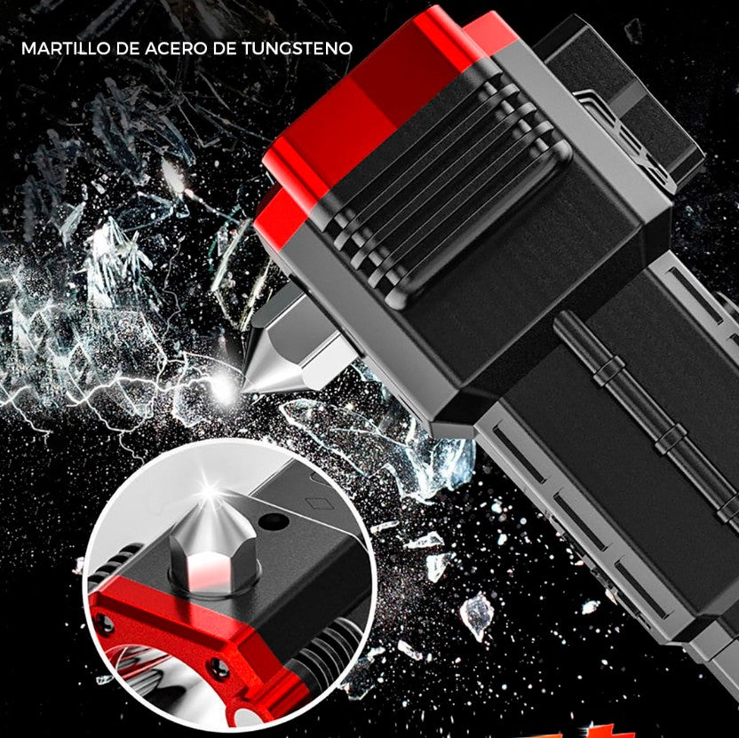 ALBEZON® LUMIFORCE™ 4X DUO – Linterna Multifuncional 4 en 1 (Pack x2) | Luz, Seguridad y Emergencia