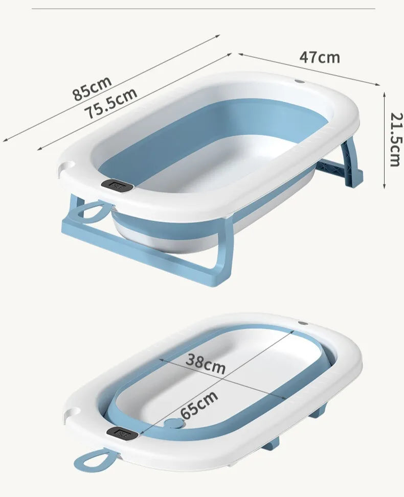 ALBEZON® SOFTBATH™ FLEX – Bañera Retráctil con Cojín para Bebés | Baño Seguro, Cómodo y Sin Estrés