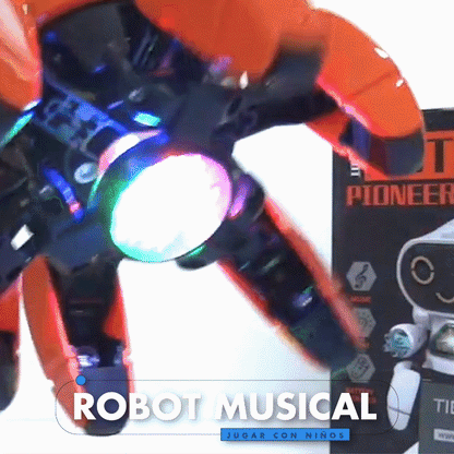 ALBEZON® ROBOJOY™ – Robot Mascota Musical Bailarín con Luces LED | Diversión que Cobra Vida