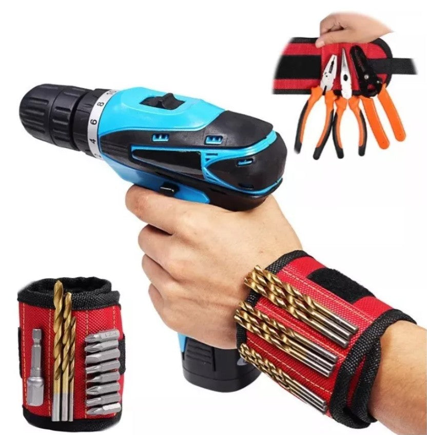 ALBEZON® MAGNIFIX™ WRIST PRO – Pulsera Magnética para Tornillos | Manos Libres, Trabajo Preciso