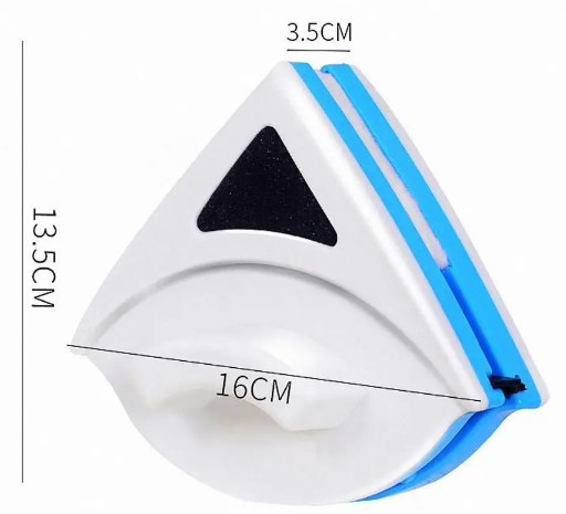 ALBEZON® MAGNOCLEAR™ TRI – Limpiavidrios Magnético Triangular | Limpieza Segura por Ambos Lados