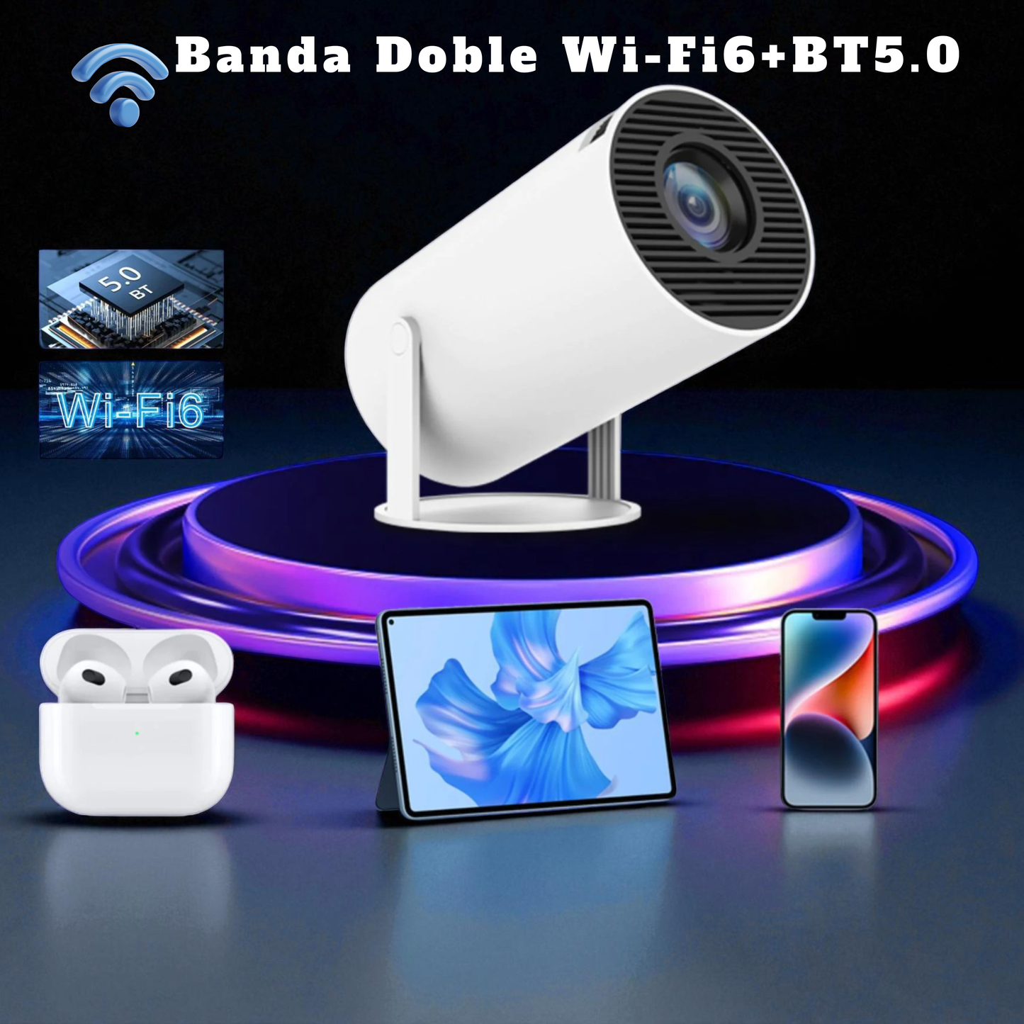 🎬 HY300Pro 4K Portable Projector — Home Cinema Wherever You Want