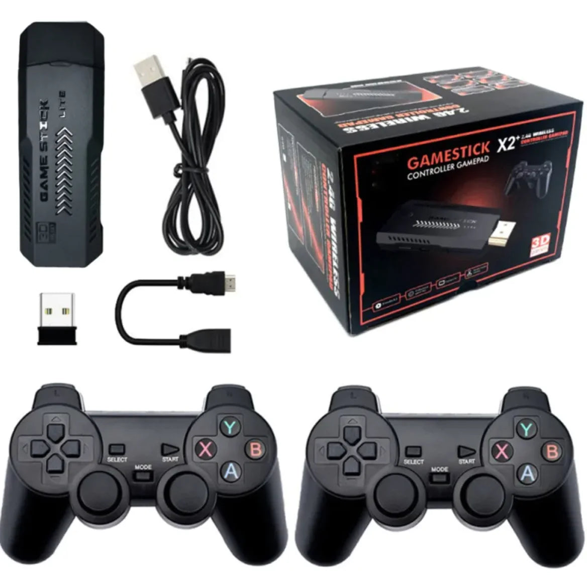 🎮 Compact and Portable Retro Video Game Console — Dual HDMI Plug & Play Controller