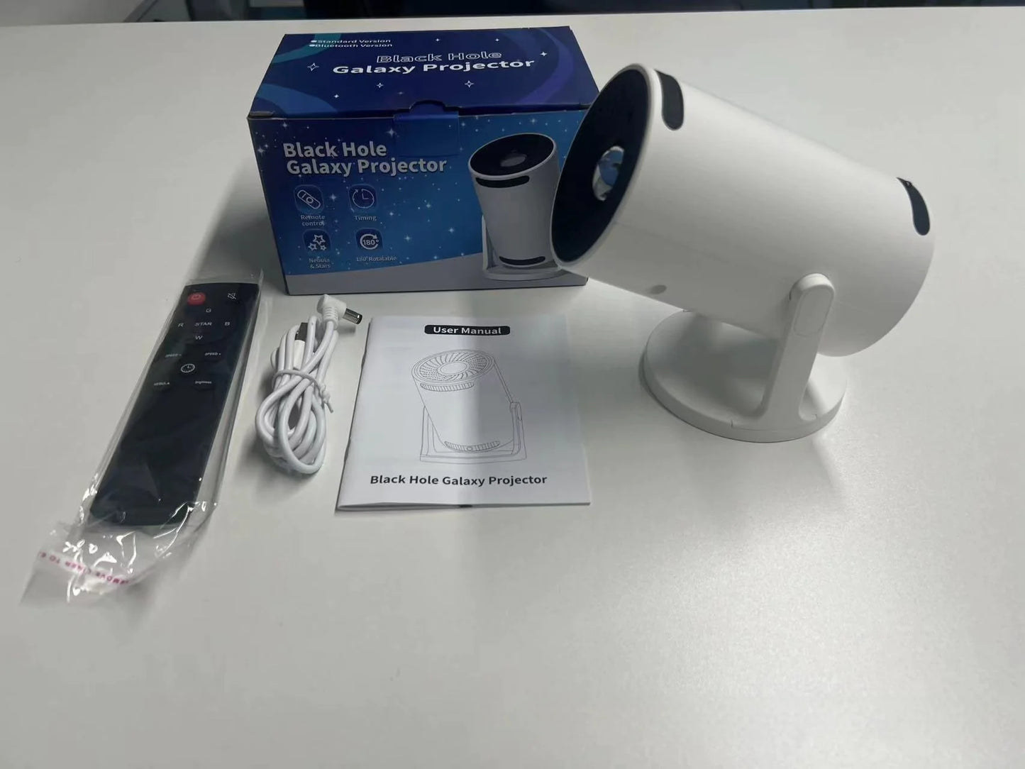 ✨ Lámpara Proyectora Barril — Cielo Estrellado con Nebulosa + Altavoz Bluetooth