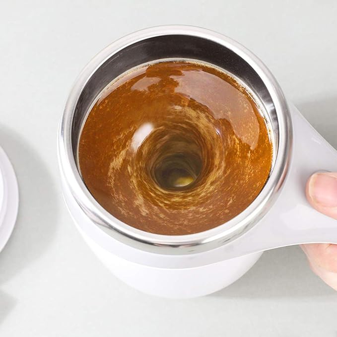 ALBEZON® MIXORA™ – Taza de Café con Batidora Automática | Mezcla Perfecta en un Toque