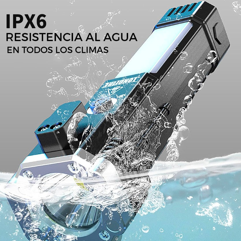 ALBEZON® LUMIFORCE™ 4X DUO – Linterna Multifuncional 4 en 1 (Pack x2) | Luz, Seguridad y Emergencia