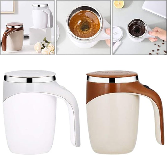 ALBEZON® MIXORA™ – Taza de Café con Batidora Automática | Mezcla Perfecta en un Toque