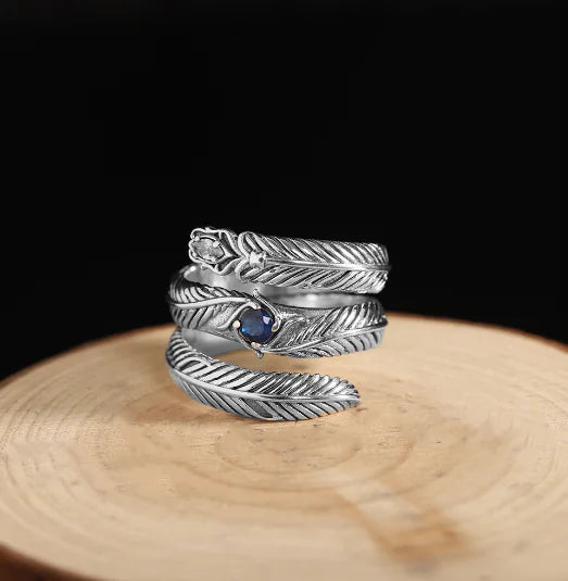 🌿 Anillo de Hoja en Plata de Ley 925 Retro — Naturaleza y Elegancia en una Sola Pieza