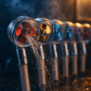 ALBEZON® TURBOSPRAY™ PRO – Cabezal de Ducha Turbo Alta Presión | Potencia Máxima, Ahorro Real