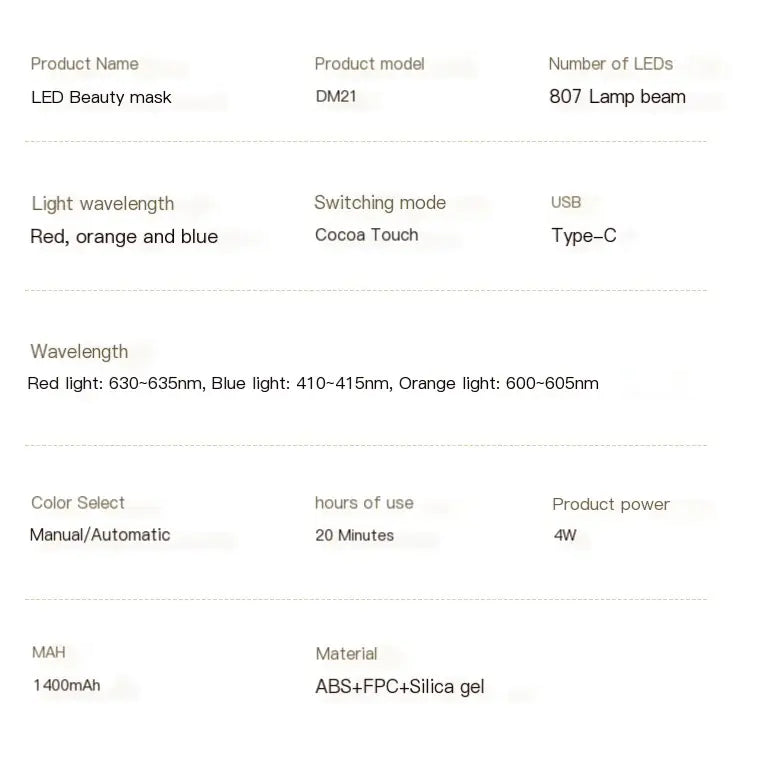 ✨ LED Photon Rejuvenation Face Mask — Advanced Technology for Radiant Skin