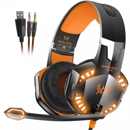 ALBEZON® VANTAGE™ G2000X PRO – Auriculares Gamer con Micrófono HD | Escucha Antes. Reacciona Primero.
