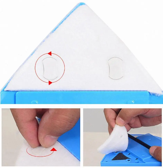 ALBEZON® MAGNOCLEAR™ TRI – Limpiavidrios Magnético Triangular | Limpieza Segura por Ambos Lados