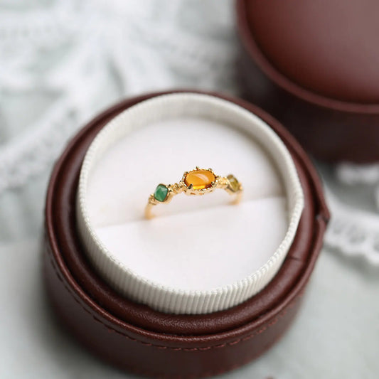 💍 Anillo Colección Agata Japón Otoño/Invierno — Elegancia Natural en Plata 925