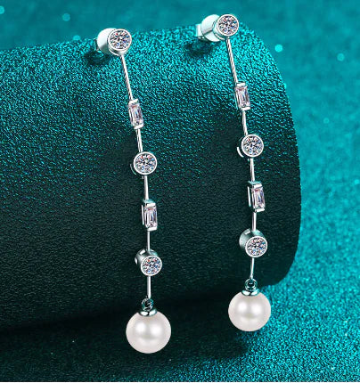 Серьги-подвески в форме сердца с длинными кисточками