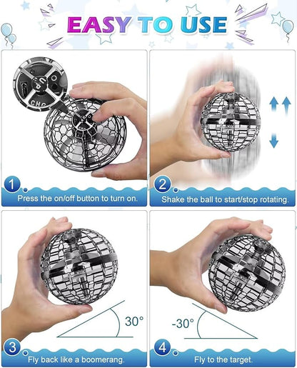 ALBEZON® AERONOVA™ – Pelota Voladora Inteligente con Luces LED | Diversión que Desafía la Gravedad