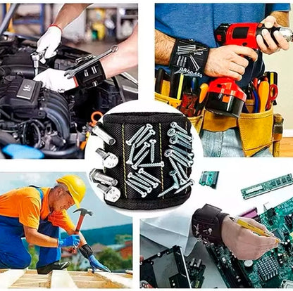 ALBEZON® MAGNIFIX™ WRIST PRO – Pulsera Magnética para Tornillos | Manos Libres, Trabajo Preciso