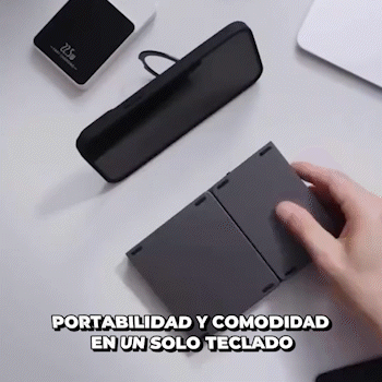 ALBEZON® FLEXKEY™ TOUCH PRO – Teclado Plegable Inalámbrico con Panel Táctil | Productividad Total Donde Estés