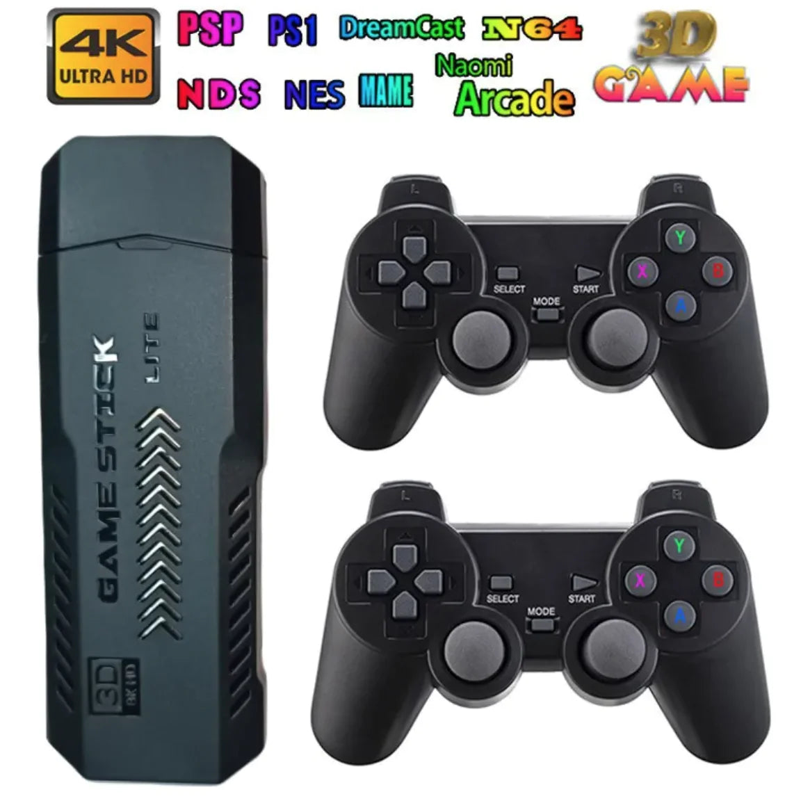 🎮 Compact and Portable Retro Video Game Console — Dual HDMI Plug & Play Controller