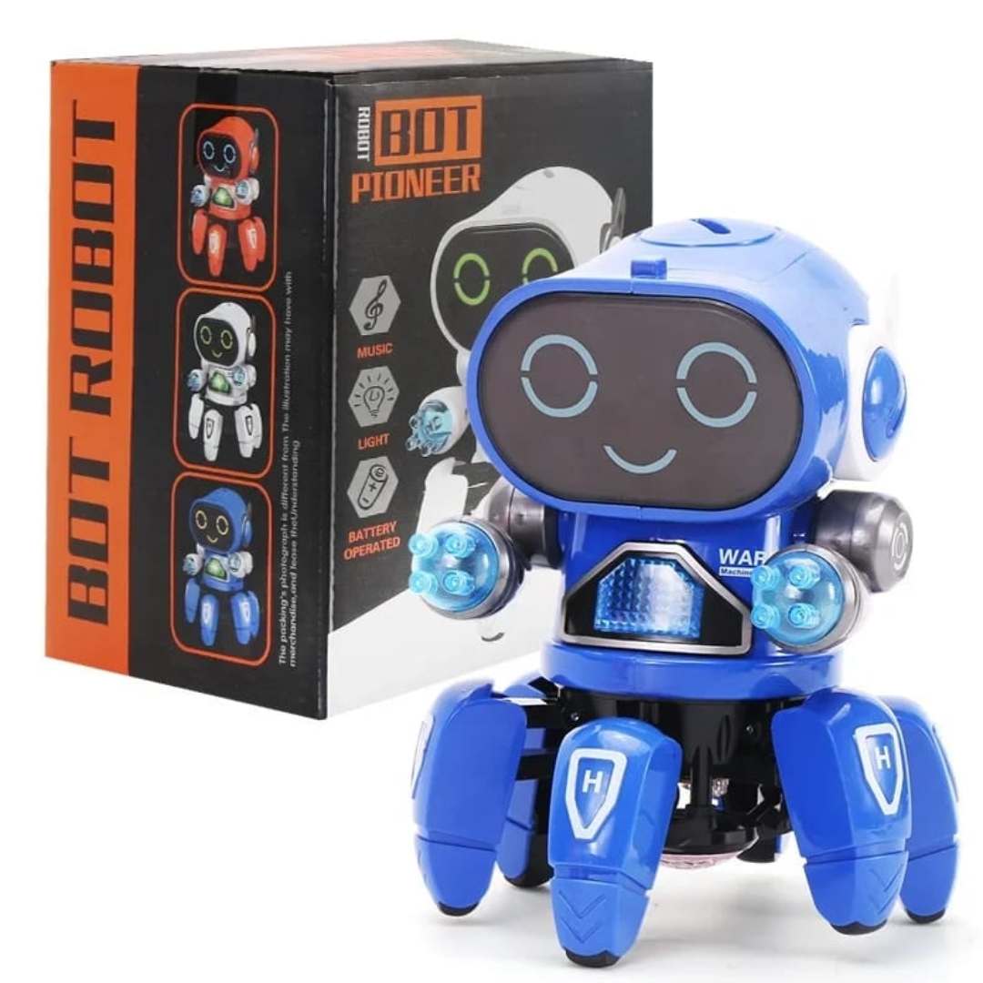 ALBEZON® ROBOJOY™ – Robot Mascota Musical Bailarín con Luces LED | Diversión que Cobra Vida