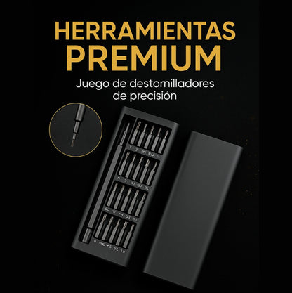 ALBEZON® TORQFIX™ 24X – Juego de Destornilladores de Precisión (24 Piezas) | Todo el Control en Tus Manos