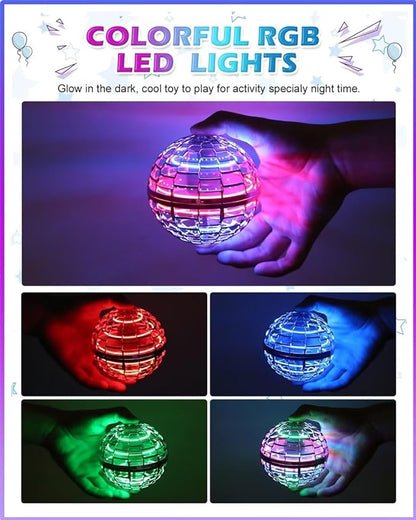 ALBEZON® AERONOVA™ – Pelota Voladora Inteligente con Luces LED | Diversión que Desafía la Gravedad