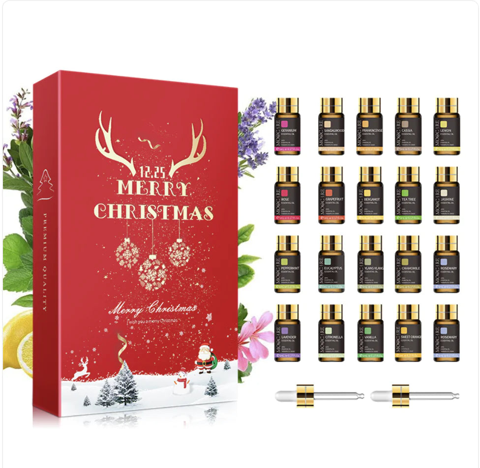 🌿 Set de 20 Aceites Esenciales de Aromaterapia – 100% Naturales y Puros