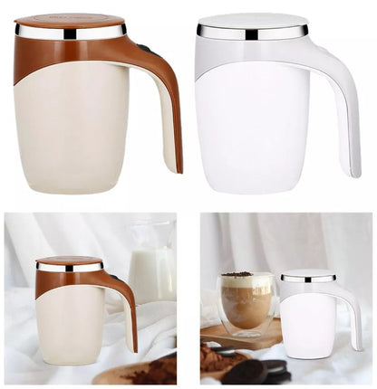 ALBEZON® MIXORA™ – Taza de Café con Batidora Automática | Mezcla Perfecta en un Toque