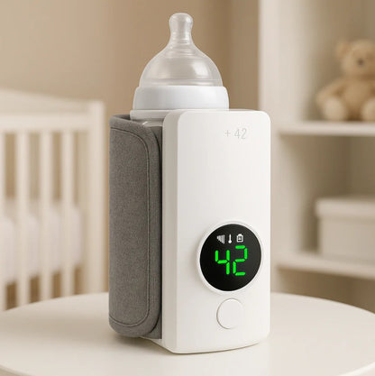 ALBEZON® WARMIGO™ BABY – Calentador Portátil de Biberones | Leche a la Temperatura Ideal, Donde Estés