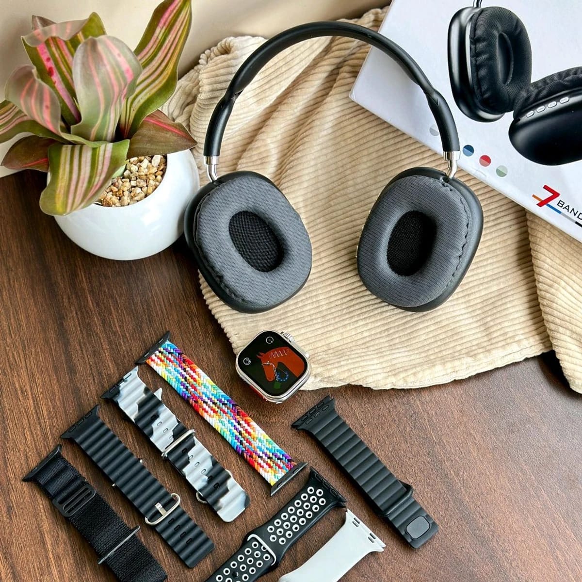 ALBEZON® ULTRASYNC™ DUO – Set Smartwatch Ultra + Audífonos Bluetooth | Conectado Todo el Día